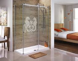 glass doors etched decal for shower
