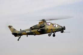 chinese z 10 helicopter flew