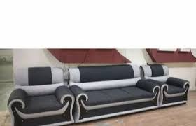 modern designer gray five seater sofa
