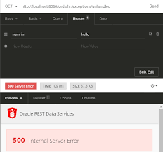 status codes with oracle rest data