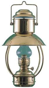 dhr brass trawler oil lamp with