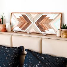 Buy Pastel Geometric Wood Wall Art Warm