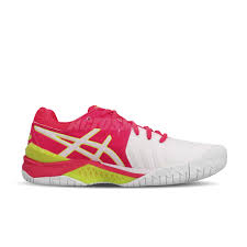 Details About Asics Gel Resolution 7 White Laser Pink Women Tennis Shoes Sneakers E751y 116