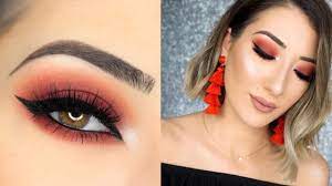 red smokey eye makeup tutorial you