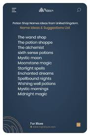 321 best potion names ideas