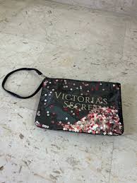 victoria s secret sequin pouch women s