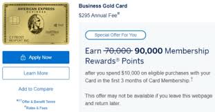 There's 75k offer plus +$200 home improvement credit. New Amex Business Gold 90k Offer Danny The Deal Guru