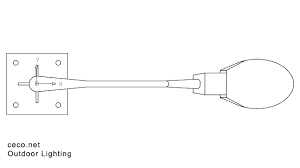 Autocad Drawing Outdoor Luminaire