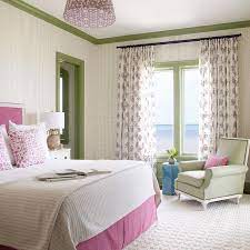 Green Bedroom With Green Moldings