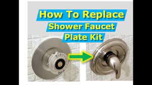 The handle removal process of regular moen faucets. Diy How To Replace Shower Faucet Trim Plate And Handle Moen Youtube
