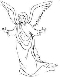 An angel is a celestial creature in many traditions and religions. Free Printable Angel Coloring Pages For Kids