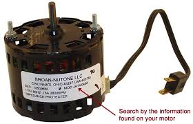 Broan Fan Motor And Nutone Fan Motor