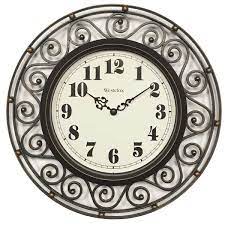 Wrought Iron Design Wall Clock 32021a