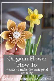 how to make easy origami flowers plus
