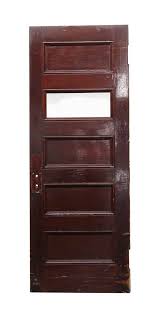 Wooden Door With 1 Horizontal Glass