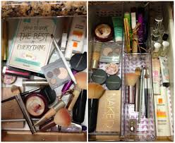 i am ready to finally give my make up a home and created a dedicated and organized drawer this past weekend up until this point i was hauling around my