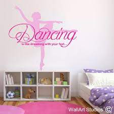 dancing ballerina wall art decals