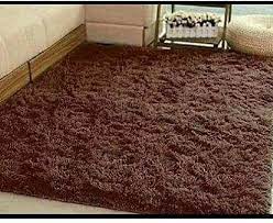 generic fluffy carpet brown 5 6