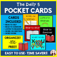 Daily 5 Choice Pocket Cards