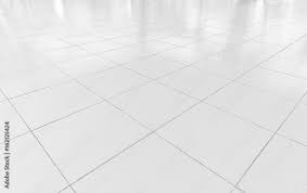 white tile floor background in