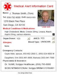 Free Medical Alert Card Download With Infographic