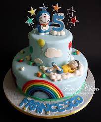 Doraemon Cake Double Layer gambar png