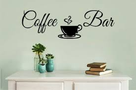 Coffee Bar Wall Decal Diffe Colors