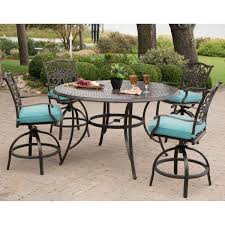 high dining set with swivel chairs