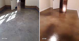 How To Stain Concrete Basement Floor
