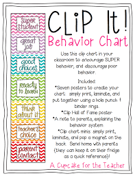 Free Clip It Behavior Chart Classroom Behavior Behaviour