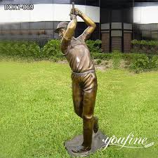 Bronze Garden Golf Statues Life Size