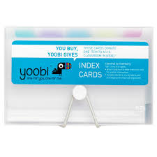 In white 100 ct from up & up this pack of 100 index cards have ruled lines to make it easy to jot down notes. Yoobi Index Cards In Plastic Box With Dividers Clear Box 3 X 5 100 Cards Blue Index Cards School Supplies Cute School Supplies