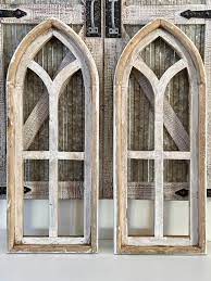 Rustic Farmhouse Cathedral Arch Wood