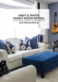 our virginia navy white family room