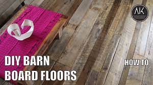 how to install barn board floors