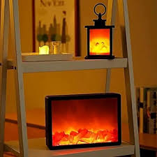 Artificial Led Fireplace With Realistic