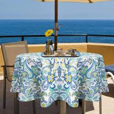 Shop our best selection of outdoor dining tables with umbrella hole to reflect your style and inspire your outdoor space. Amazon Com Ebecede 60 Inch Round Outdoor Tablecloth With Zipper Umbrella Hole Round Patio Tablecloth Cover For Garden Decor Restaurant Party Boho Rustic Floral Printed Patio Lawn Garden