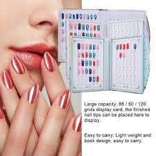 60 88 120 Tips Color Chart Display Book Card Uv Gel Polish Nail Art Manicure Ebay