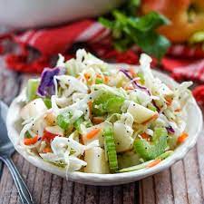 apple cabbage slaw with poppy seed