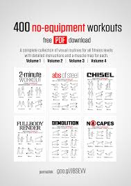 no equipment workout collections