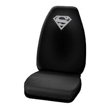 Superman Silver Logo High Back Seat Cover
