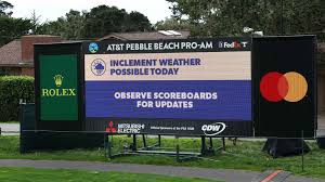 pebble beach weather here s the tour s