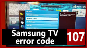 Press 'smart hub,' which will then open 'smart hub' on your tv. Samsung Tv Error Code 107 Causes How Fix Problem