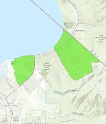 Detailed map for southwest lake tahoe. Opportunity Zones El Dorado Community Foundation