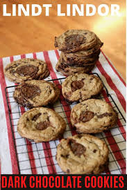 dark chocolate lindt lindor cookies