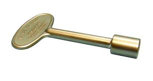 Silver Satin Chrome Zinc Gas Valve Key