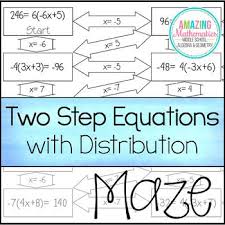 Two Step Equations With Distribution