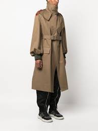 Double Buckle Belted Trench Coat Farfetch