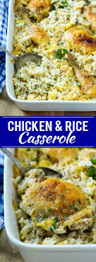 Baked chicken thighs with rice, chicken and rice, chicken and rice recipe. Chicken And Rice Casserole Dinner At The Zoo