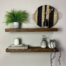 Rustic Floating Shelves The Crafty Couple
